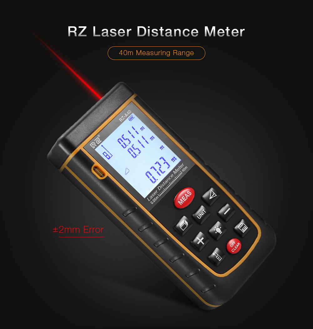 Laser Distance Meter (40 m) RZ Model RZ A40